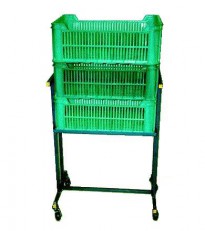 3202 - Transportation cart with plastic boxes