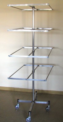 3114 Stainless steel cart for transporting of hangers